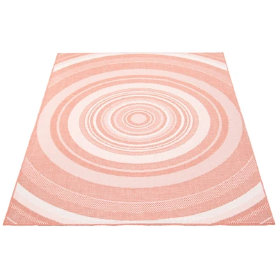 Gardenia Modern Indoor/ Outdoor Coral Rug