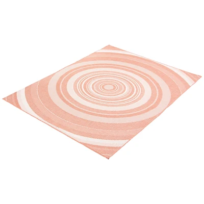 Gardenia Modern Indoor/ Outdoor Coral Rug