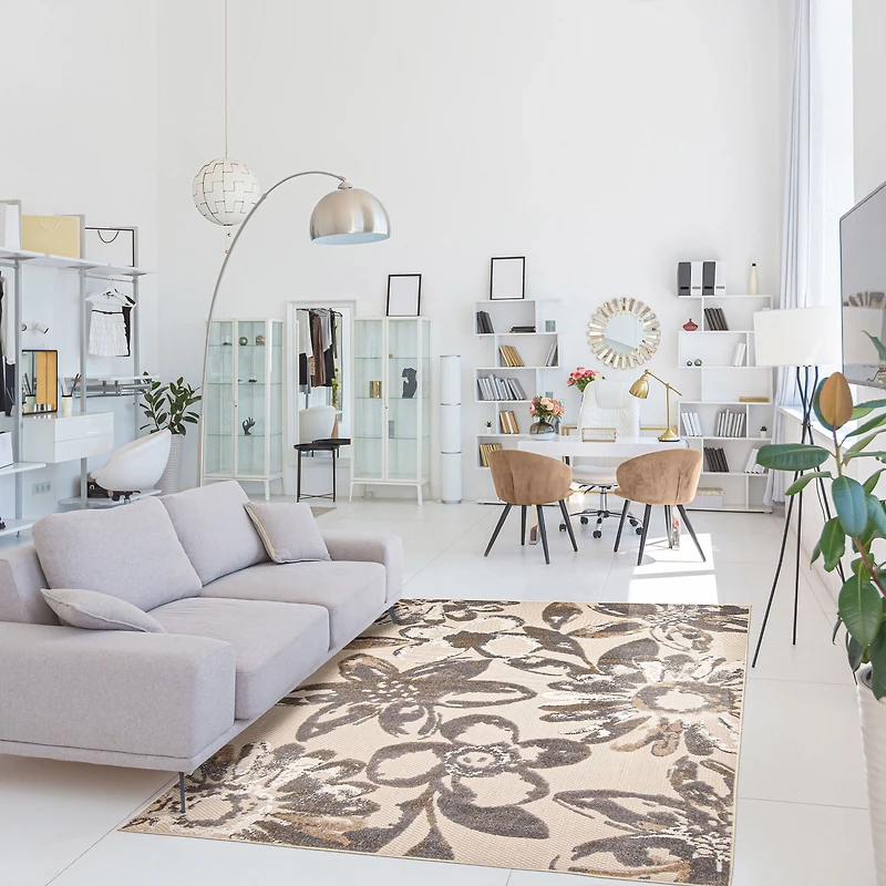 Tapis Intérieur/Extérieur Majorca ivoire