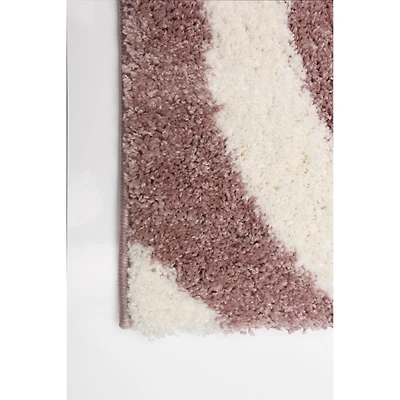 Tapis à poils longs Janice Rose