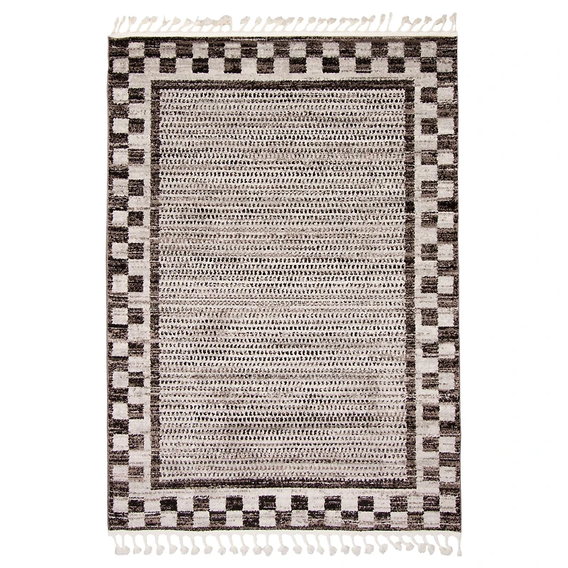 Kybella Quattro Ivory Bohemian Area Rug
