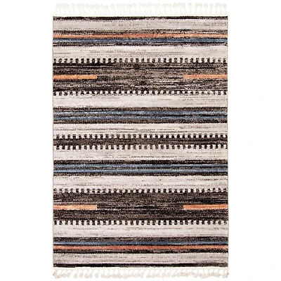 Kybella Linear Ivory Bohemian Area Rug