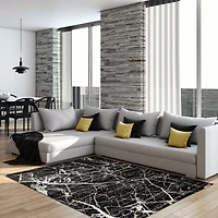 Tapis Milan gris foncé
