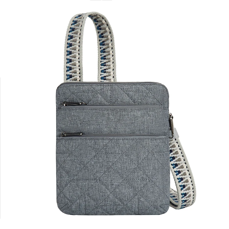 Travelon Anti-Theft Boho Slim Bag - Gray Heather