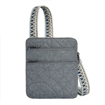 Travelon Anti-Theft Boho Slim Bag - Gray Heather
