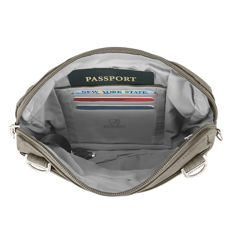 Travelon Anti-Theft Classic Convertible Crossbody And Waist Pack - Nutmeg
