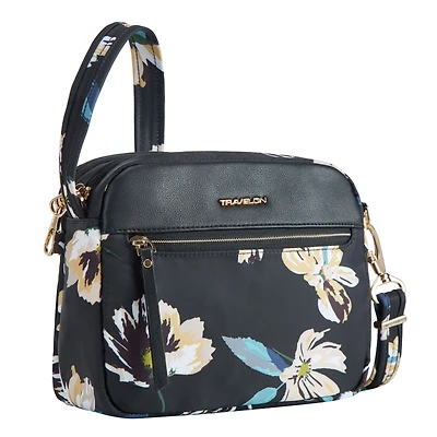 Travelon Anti-Theft Addison Small Crossbody - Midnight Floral