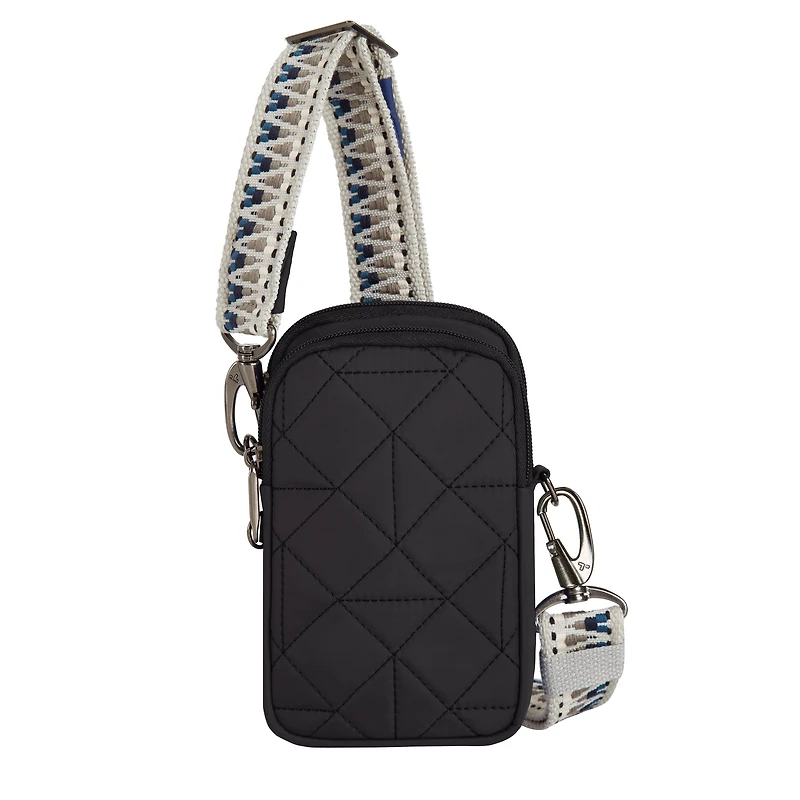 Travelon Boho Anti-Theft 2 Compartment Phone Crossbody