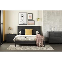 Step One Queen Platform Bed - Grey Oak