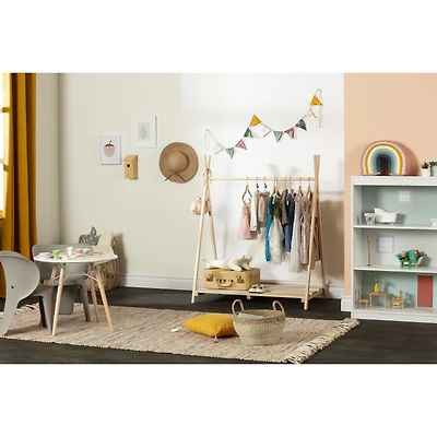 Sweedi Wooden Scandinavian Clothes Rack for Kids