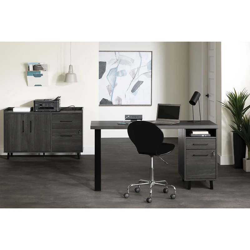 South Shore Furniture Kozack 2-Drawer Credenza with Doors