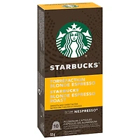 Starbucks® Blonde Espresso Roast capsules for Nespresso® Original Line