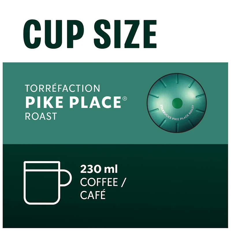 Starbucks® Pike Place® Roast Capsules for Nespresso® Vertuo