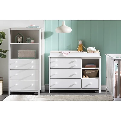 Little Smileys Changing Table with Removable Rim and Drawers