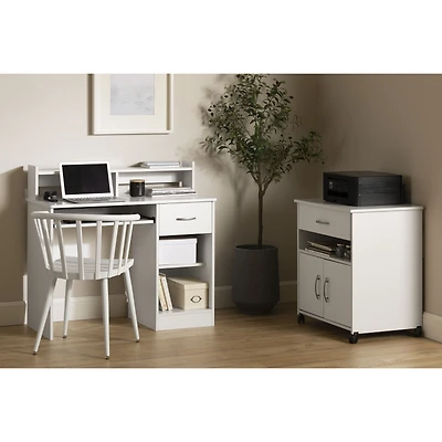 Bureau Axess avec plateau coulissant pour clavier et tiroir
