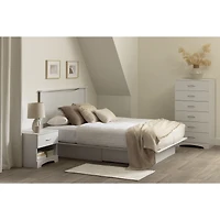 Serene Table de chevet à 1 tiroir - Blanc pur