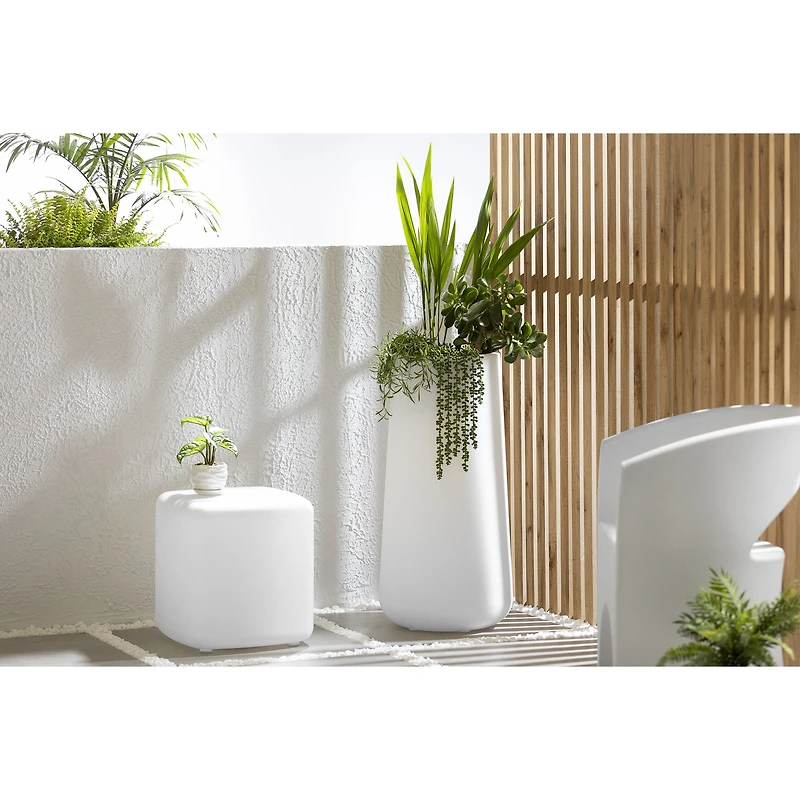Dalya Outdoor Side Table by South Shore Furniture - White