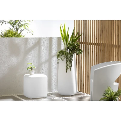 Dalya Outdoor Side Table by South Shore Furniture - White