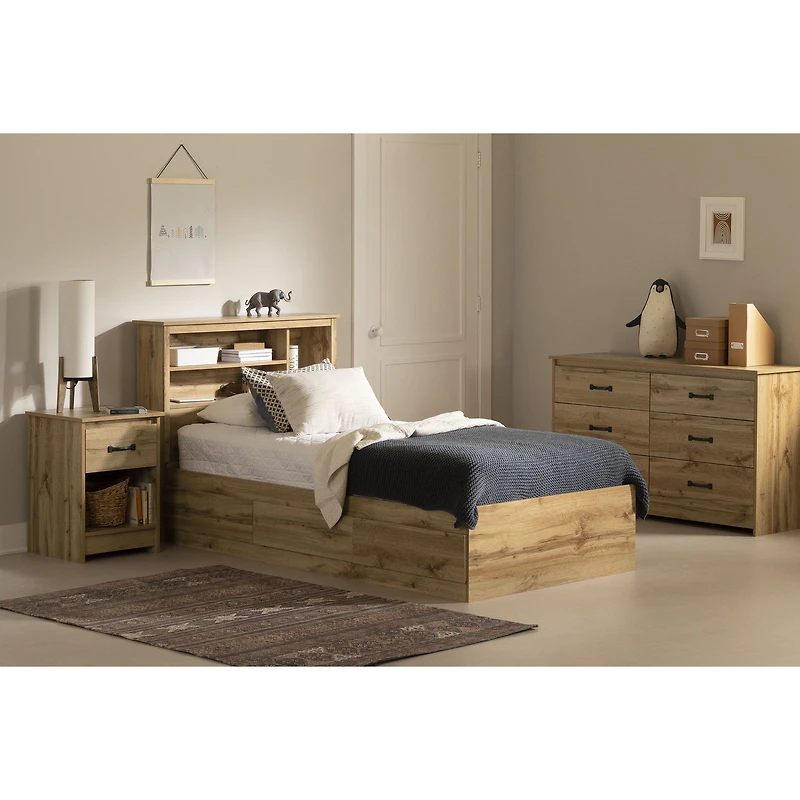 Tassio Twin Mates Bed with 3 Drawers