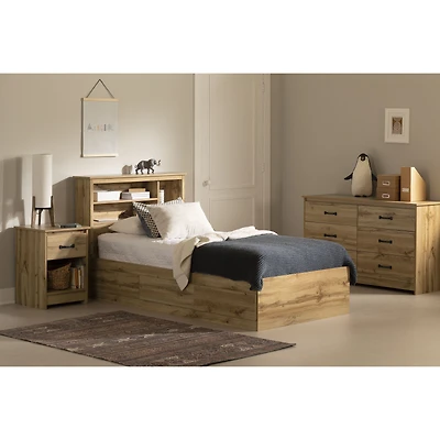 Tassio Twin Mates Bed with 3 Drawers
