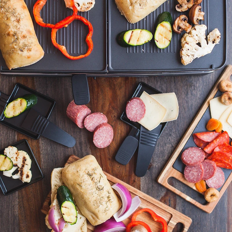 Trudeau Fiesta Raclette Reversable Grill, 8 people