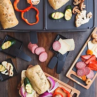 Trudeau Fiesta Raclette Reversable Grill, 8 people