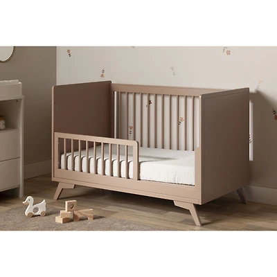 Lit bébé Milos avec hauteur réglable et barrière pour tout-petit