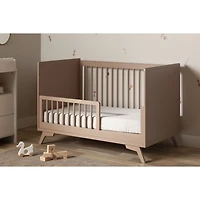 Lit bébé Milos avec hauteur réglable et barrière pour tout-petit