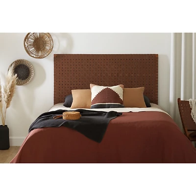Balka Queen Woven Leather Headboard
