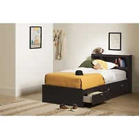 Spark Twin Mates Platform Storage Bed with 3 Drawers - Brown