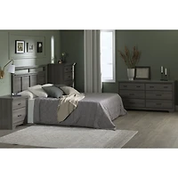Versa 2-Drawer Nightstand With Storage - Grey