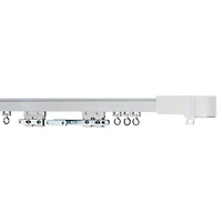 Motorized Curtain Rod Center Open Left - White