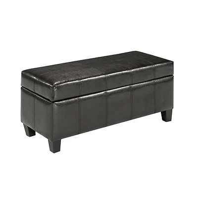 Sunder Storage Ottoman - Espresso