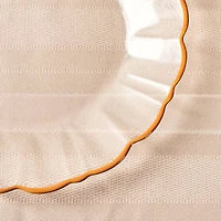 Elegance Orange Rim Dessert Plate - 21cm
