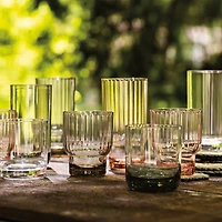 Danica Acrylic Fluted Double Old Fashioned Glass - Blush
