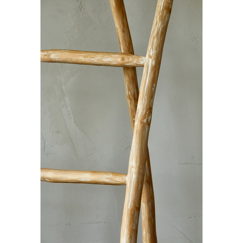 Accent Ladder with Wood Foot  