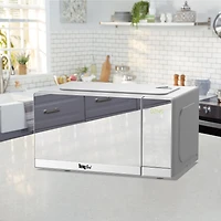 Total Chef Compact Digital Touch Microwave Oven in Stainless Steel