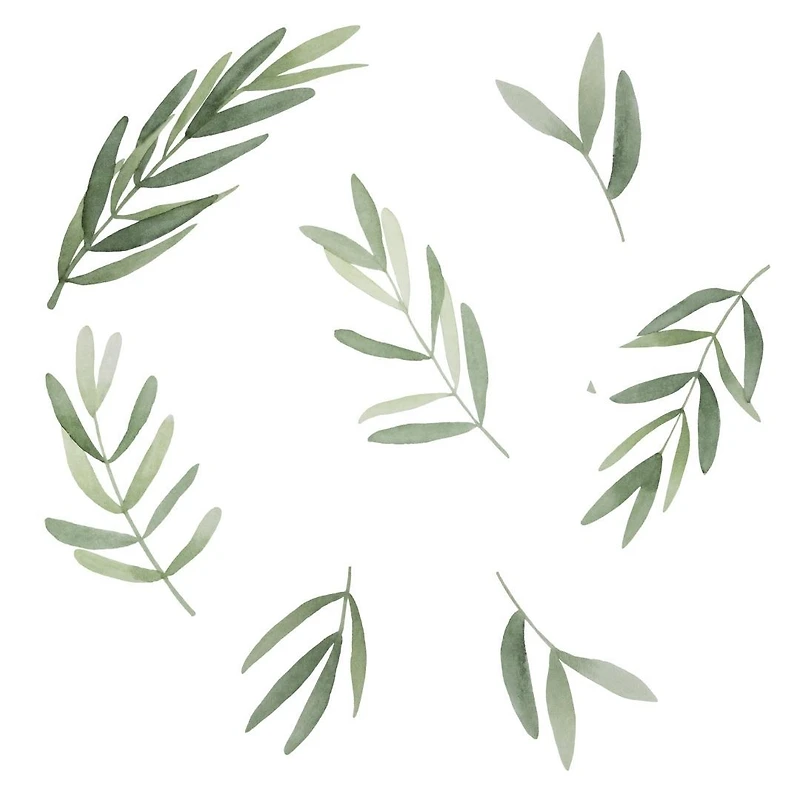 Feuilles sauge autocollants muraux