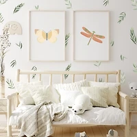 Feuilles sauge autocollants muraux