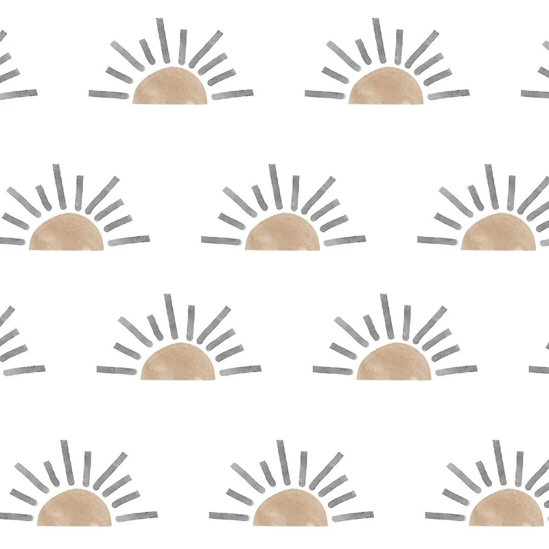 Half sun wall decals