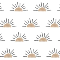 Half sun wall decals