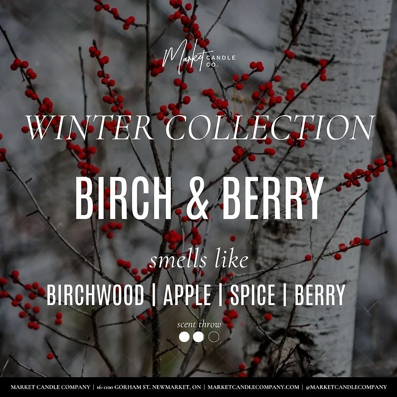 Birch & berry candle and reed - Duo