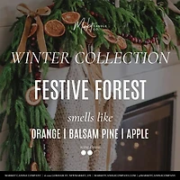 Forêt festive duo chandelle et diffuseur