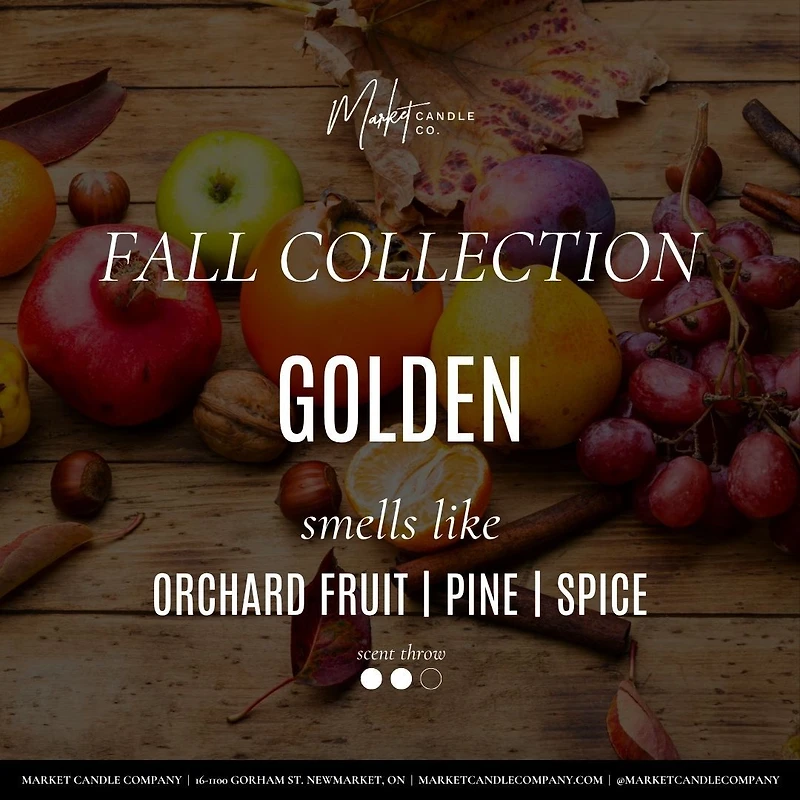 Doré duo chandelle et diffuseur