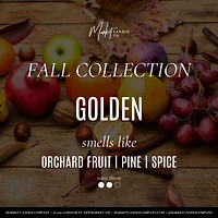 Doré duo chandelle et diffuseur