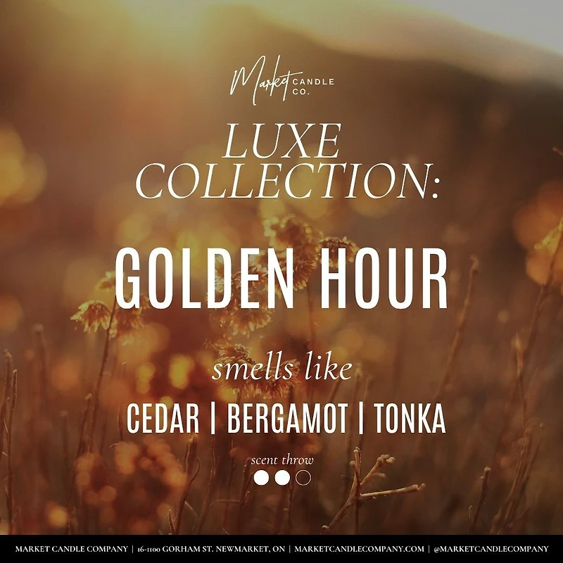 Golden hour candle and reed - Duo