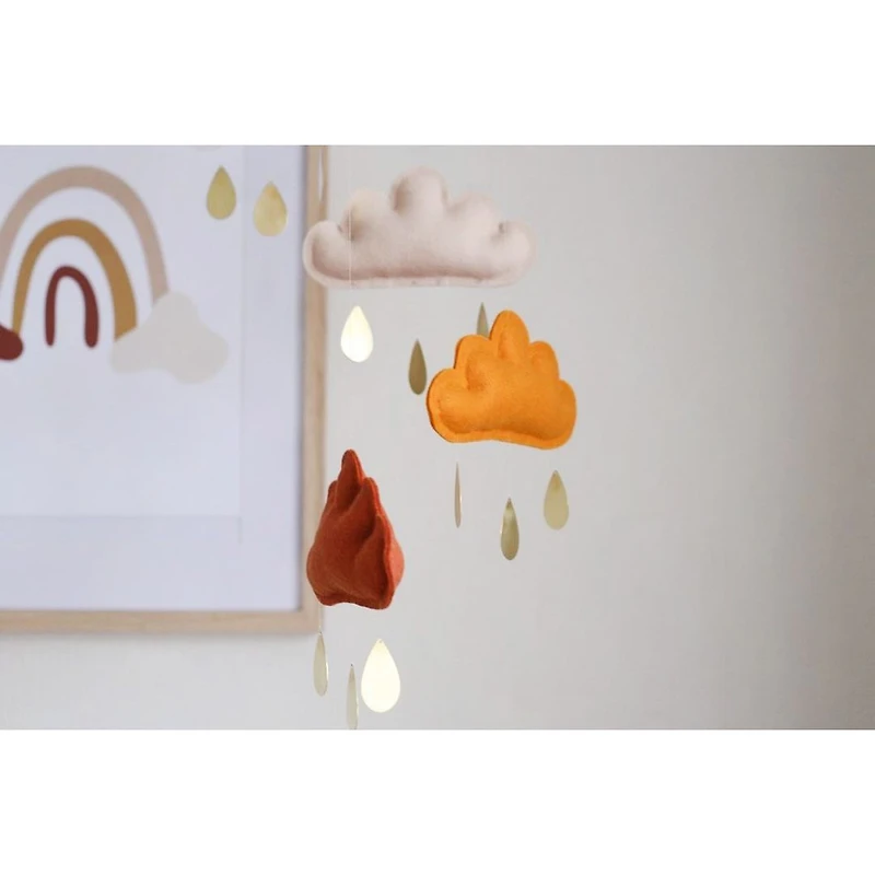 Cloud Mobile - Beige & Rust