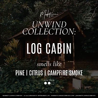 Log cabin candle and reed - Duo