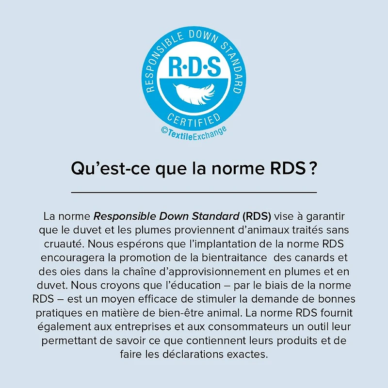 Oreiller 100% duvet blanc européen Royal Sovereign