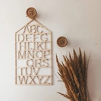 Wall-Mounted Alphabet
